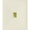 Mexen Hugo правоъгълна душ-корито SMC 120 x 100 см, бежово, маска златна - 42691012-G