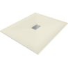 Mexen Hugo правоъгълна душ кабина SMC 120 x 100 см, бежова, иноксова решетка