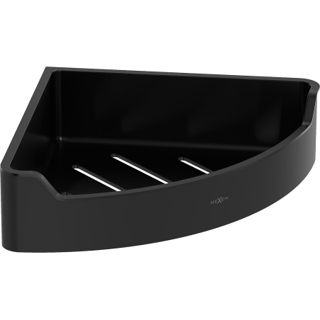 Mexen Rivon-C ъглова кошница за баня, черна - 70A8525-70
