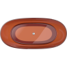 Mexen Pure earth свободностояща прозрачна вана 170 x 80 см, хромиран изпускател - 58071708005
