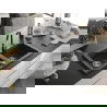 Mexen Mario гранитен мивка 2-коморен с кухненски смесител Telma, черен на точици - 6504-76-670200-70