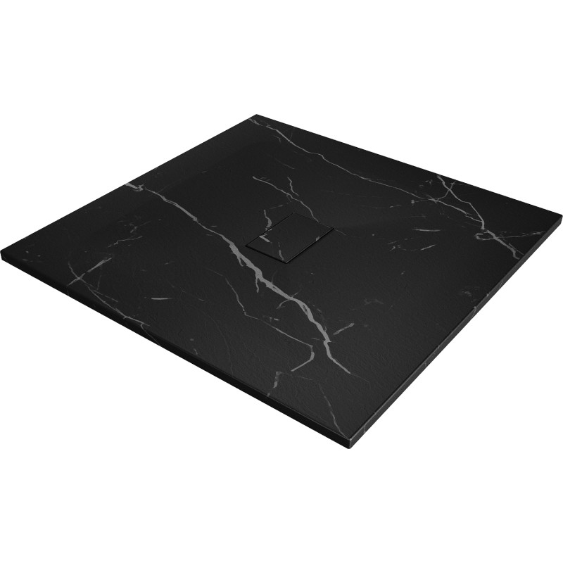 Mexen Hugo квадратен душ корито SMC 100 x 100 см, черен камък - 42751010