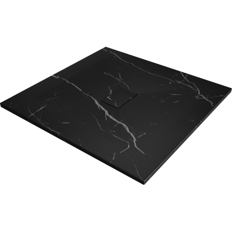 Mexen Hugo квадратен душ корито SMC 100 x 100 см, черен камък - 42751010
