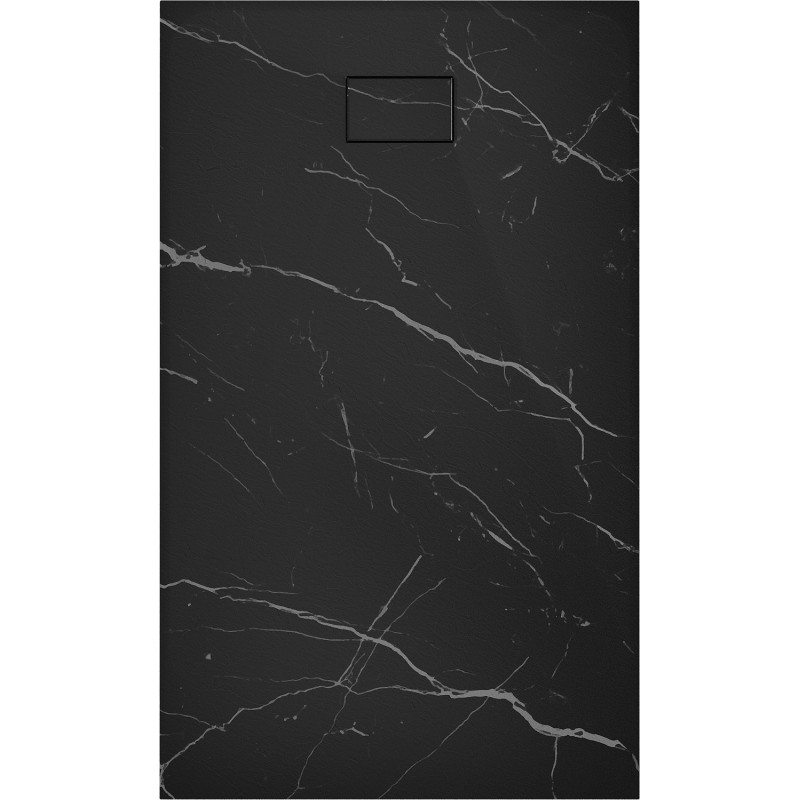 Mexen Hugo правоъгълна душ кабина SMC 150 x 80 см, черен камък - 42758015
