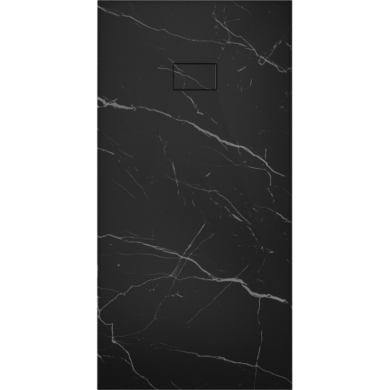 Mexen Hugo правоъгълен душ поддушник SMC 180 x 80 cm, черен камък - 42758018