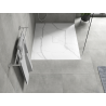 Mexen Hugo правоъгълна душ кабина SMC 120 x 100 см, бял камък - 42151012