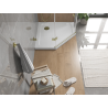 Mexen Flat петстенен тънък душ корито 80 x 80 см, бял, сифон златен - 41P108080-G