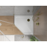 Mexen Flat петстенен тънък душ корито 80 x 80 см, бял, сифон златен - 41P108080-G