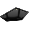 Mexen Flat петостенен душов поддушник slim десен 100 x 90 см, черен, сифон