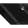 Mexen Flat петостенен душов поддушник slim десен 100 x 90 см, черен, сифон