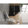 Mexen Flat петостенен душов поддушник slim десен 100 x 90 см, черен, сифон