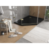 Mexen Flat петостенен душов поддушник slim десен 100 x 90 см, черен, сифон