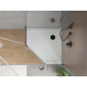 Mexen Flat петостранен душ поднос slim 100 x 100 см, бял, черен сифон - 41P101010-B