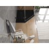 Mexen Flat петоъгълен душов поднос Slim 100 x 100 см, черен, сифон черен - 41P701010-B