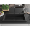 Mexen Slido Гранитна кухненска мивка с 1 корито 900 x 500 mm, черен/сребрист