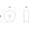 Mexen Spira-U контейнер за тоалетна хартия, златен матиран - 70K540-55