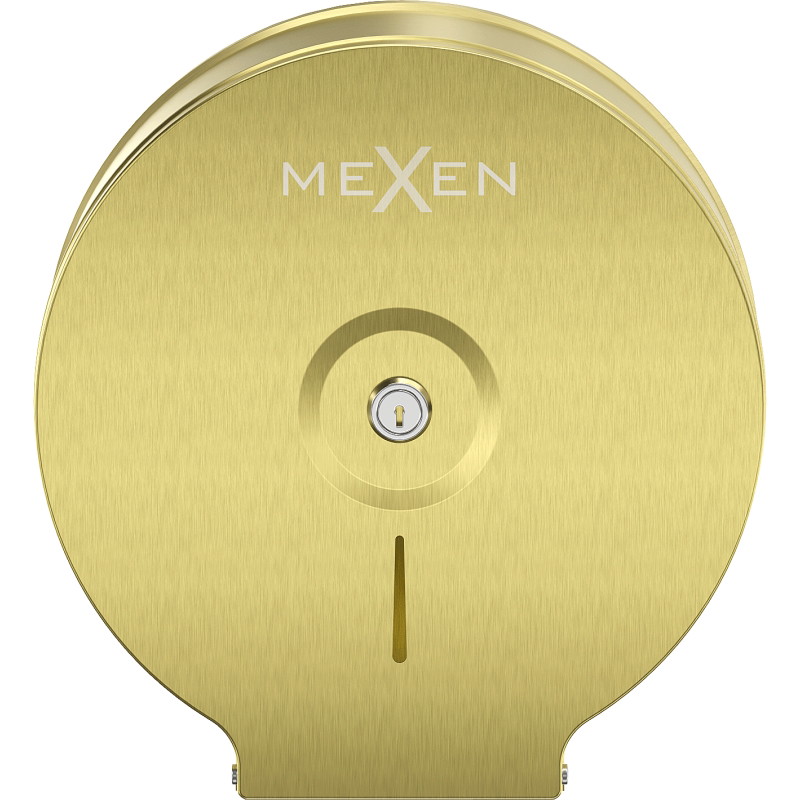 Mexen Spira-U контейнер за тоалетна хартия, златен матиран - 70K540-55