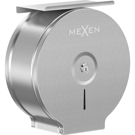 Mexen Spira-U+ държач за тоалетна хартия с рафт за телефон, инокс - 70K541-01