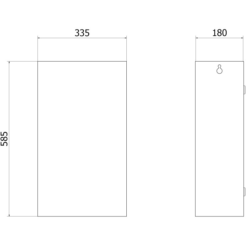 Mexen Linox Кош за боклук 32L, черен мат - 70K006-70