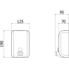 Mexen Purio-V дозатор за течен сапун 1200 ml, черен мат - 70K620-70