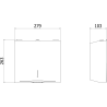 Mexen Verno-L дозатор за хартиени кърпи, хром - 70K410-00