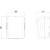 Mexen Verno-Max автоматичен диспенсър за хартиени кърпи, черен мат - 70K310-70
