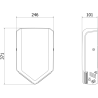 Mexen Ventaro-Yh Slim сушилня за ръце, 1000 W, бяла - 70K093-20