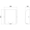 Mexen Ventaro-U Slim сешоар за ръце, 1000 W, бял - 70K031-20