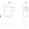 Mexen Aquis-S Сешоар за басейн с маркуч, 1000 W, бял - 70K200-20