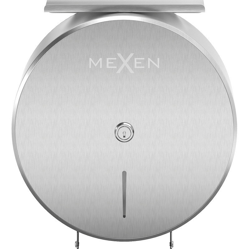 Mexen Spira-H+ държач за тоалетна хартия с рафт за телефон, инокс - 70K561-01