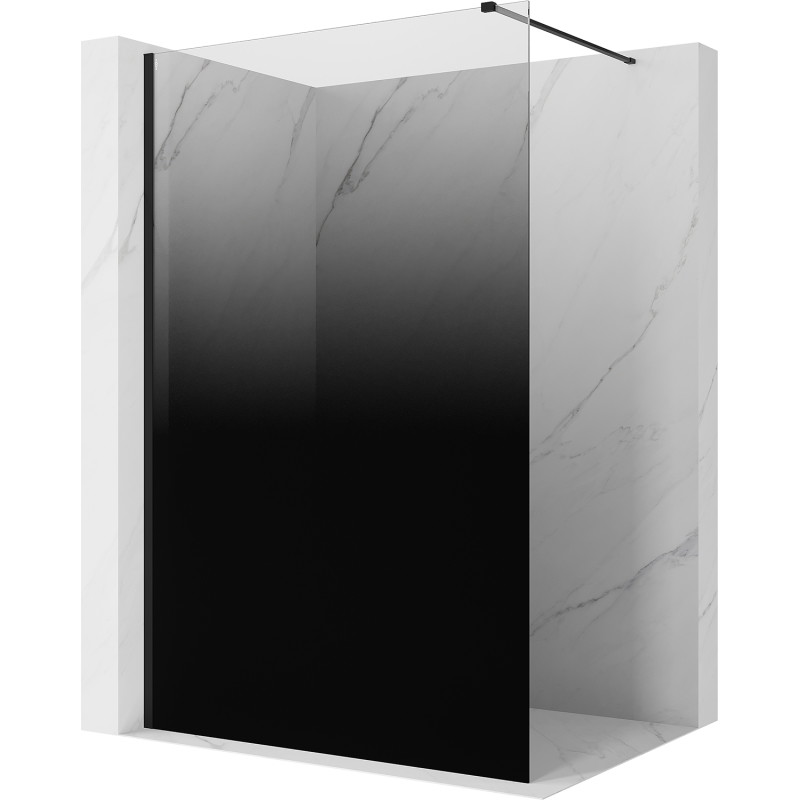 Mexen Kioto душ стена Walk-in 70 x 200 см, черен омбре 8 мм, черен - 800-070-101-70-76