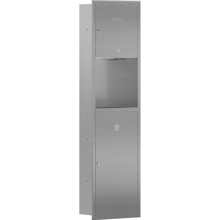 Mexen Linox вграден контейнер за хартиени кърпи с кош, inox - 70K003-01 - 70K002-01