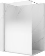 Mexen Kioto душ панел Walk-in 100 x 200 см, омбре бяло 8 мм, хром - 800-100-101-01-86