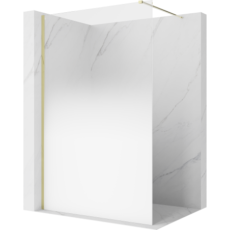 Mexen Kioto душ стена Walk-in 90 x 200 см, омбре бяло 8 мм, златно - 800-090-101-50-86