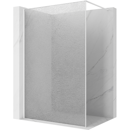 Mexen Kioto душ стенна система Walk-in 70 x 200 см, crackle прозрачна 12 мм, бяла