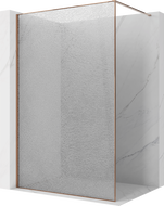 Mexen Kioto душ стена Walk-in 120 x 200 cm, crackle прозрачно 12 mm, розово злато