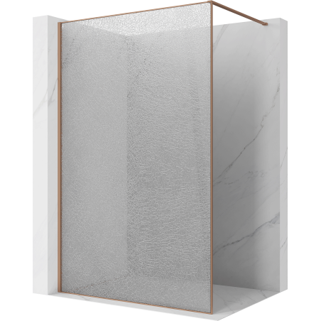 Mexen Kioto душ стена Walk-in 120 x 200 cm, crackle прозрачно 12 мм, четка мед - 800-120-101-65-04-X