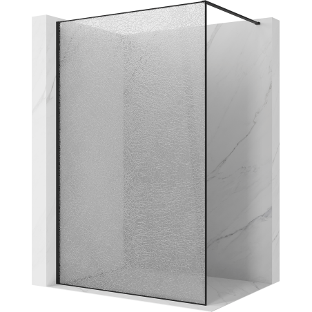 Mexen Kioto душ стена Walk-in 100 x 200 cm, crackle прозрачна 12 mm, черна - 800-100-101-70-04-X