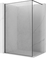 Mexen Kioto душ стена Walk-in 100 x 200 cm, crackle прозрачна 12 mm, черна - 800-100-101-70-04-X