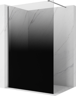Mexen Kioto преграда за душ Walk-in 70 x 200 cm, ombre черна 8 mm, gun metal - 800-070-101-95-76
