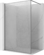 Mexen Kioto душ параван Walk-in 140 x 200 cm, прозрачен crackle 12 mm, gun metal - 800-140-101-95-04-X