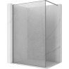 Mexen Kioto Преграда за душ Walk-in 150 x 200 см, crackle прозрачно 12 мм, gun metal