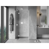 Mexen Mist-H лява отваряема душ врата 90 см, прозрачна, бяла - 8A5-090-000-20-00-L