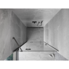 Mexen Mist-H лява отваряща се душ врата 85 см, прозрачна, четкано сиво оръжие