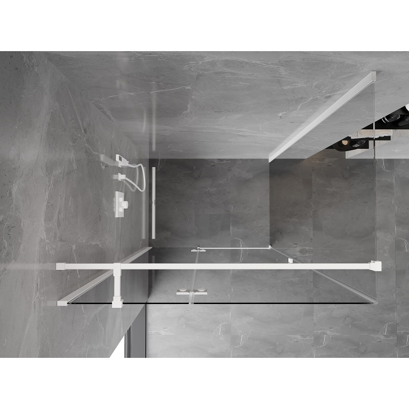 Mexen Mist-H T душ кабина с отваряща се ляво крило 120 x 75 см, прозрачна, бяла
