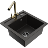 Mexen Vito гранитна еднокамерна кухненска мивка с батерия Duero,
