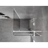 Mexen Mist-H T дясна врата за душ кабина 70 x 70 см, прозрачна, бяла - 8A5T-070-070-20-00-P