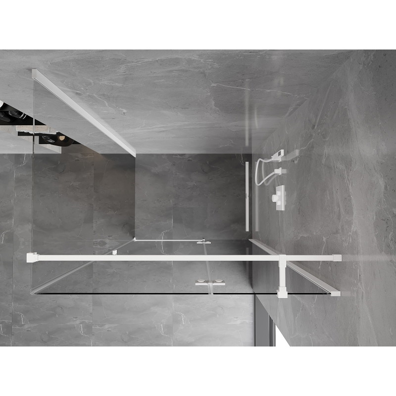 Mexen Mist-H T душ кабина панта дясна 95 x 85 см, прозрачна, бяла - 8A5T-095-085-20-00-P
