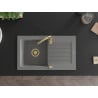 Mexen Pablo гранитна мивка с 1 отделение и отцедник и кухненски смесител