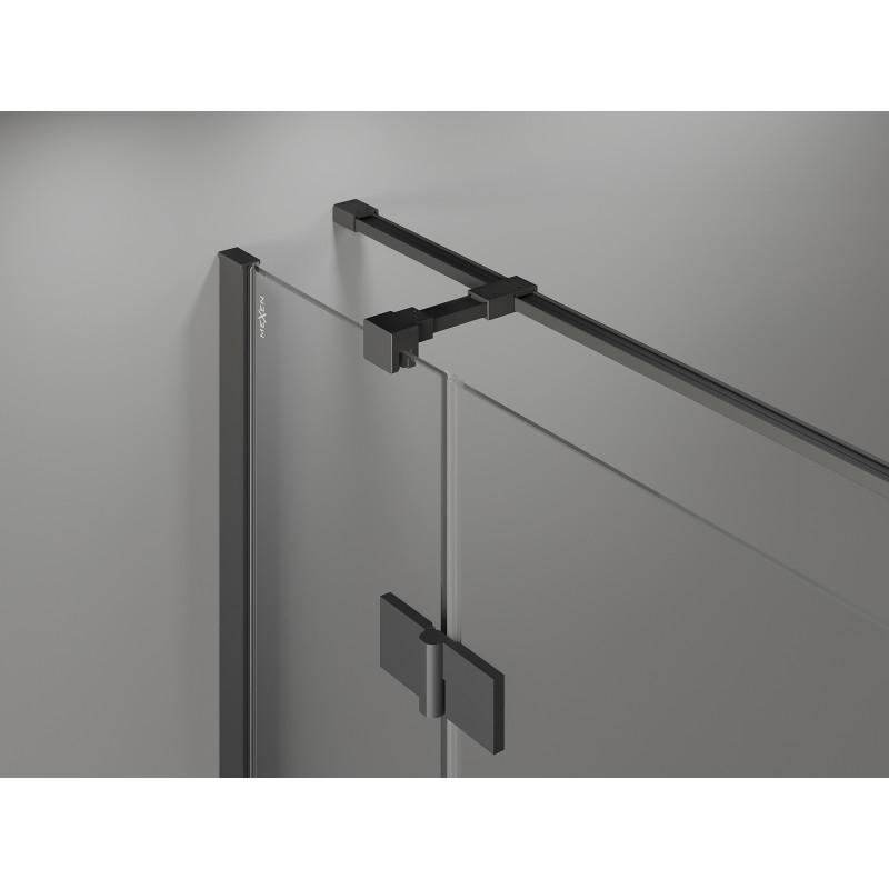 Mexen Mist-H T душ кабина отваряема дясна 115 x 95 см, прозрачна, тъмен метал